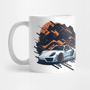 Porsche 918 Spyder Vintage Car Mug